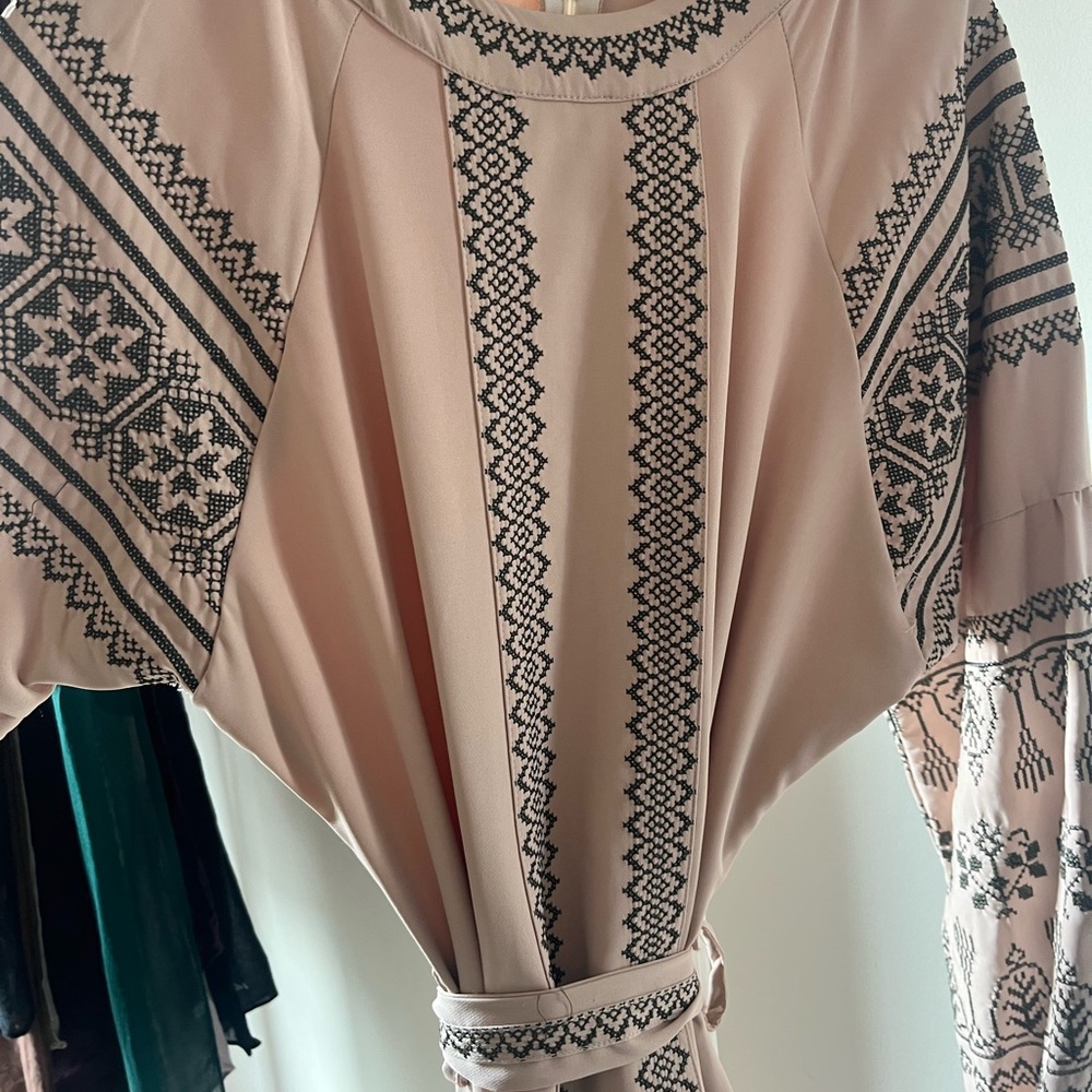 Pink Palestinian Thobe. Tatreez Abaya